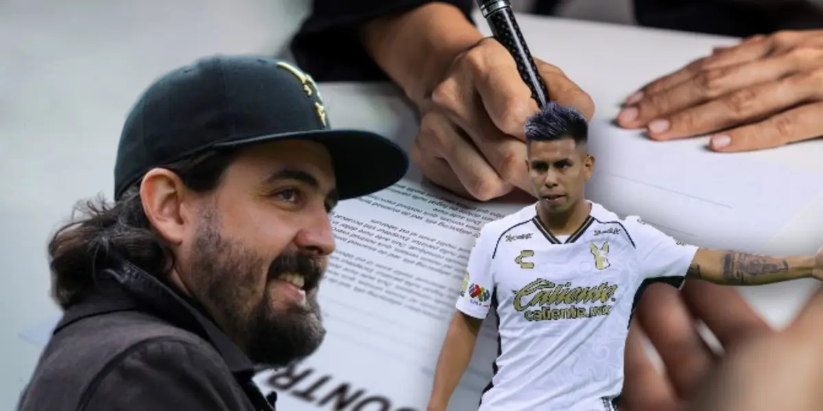 Amaury Vergara, Efraín Álvarez y simulación de contrato/Foto Perú Retail.