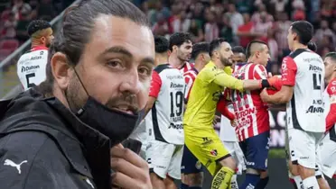 Amaury Vergara en el Chivas vs Atlas / FOTO ESTO