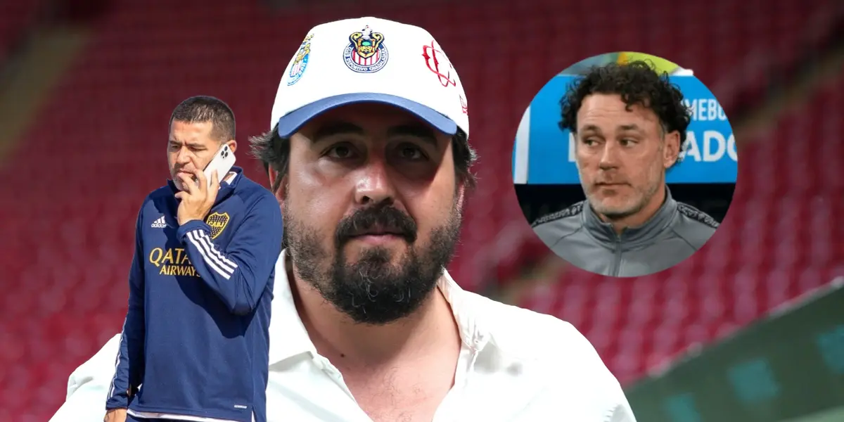 Amaury Vergara, Gabriel Milito y Juan Román Riquelme/ Foto Récord.