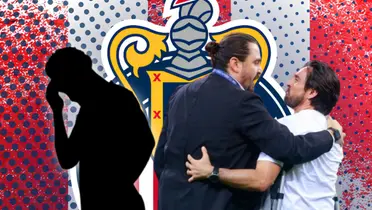 Amaury Vergara, Gerardo Espinoza y silueta de futbolista/ Foto Pedro Vampy.