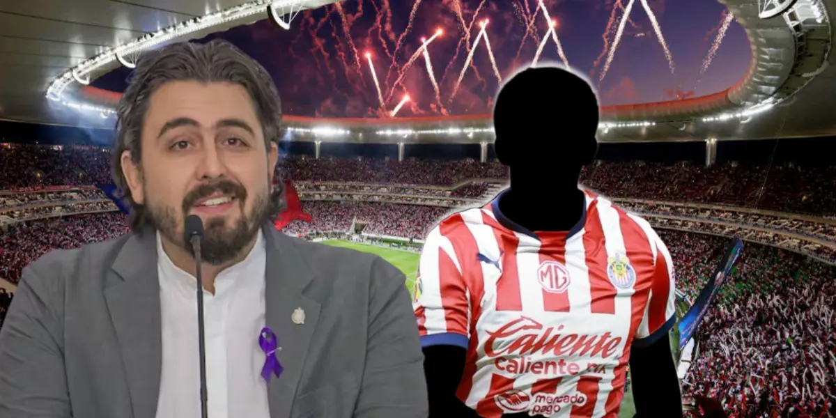 Amaury Vergara junto a futbolista incógnito de Chivas / FOTO QUINTO PARTIDO