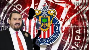Amaury Vergara junto a futbolista incógnito de Chivas / FOTO X