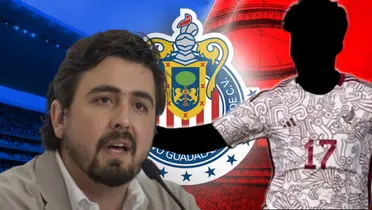 Amaury Vergara junto a futbolista incógnito del Tri / FOTO FÚTBOL TOTAL