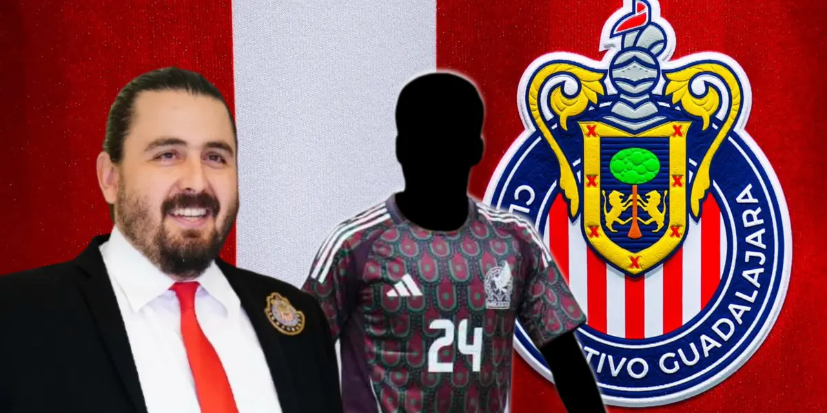 Amaury Vergara junto a futbolista incógnito del Tri / FOTO MILENIO