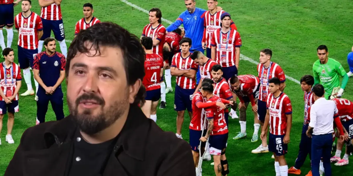Amaury Vergara junto a futbolistas de Chivas / FOTO TELEMUNDO