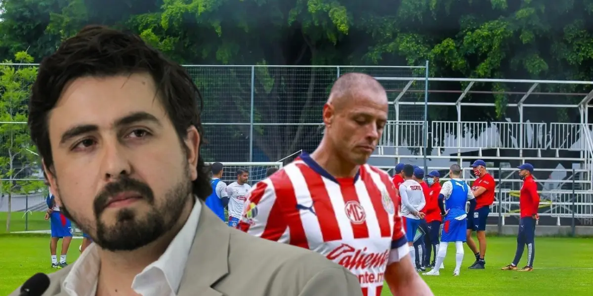 Amaury Vergara junto a Javier Hernández / FOTO MILENIO