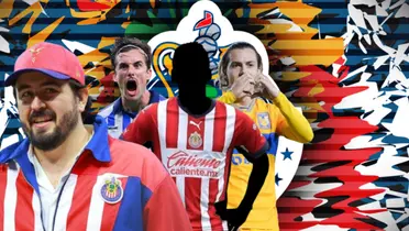 Amaury Vergara junto a Jordi Cortizo, Sebastián Córdova y jugador incógnito de Chivas / FOTO X