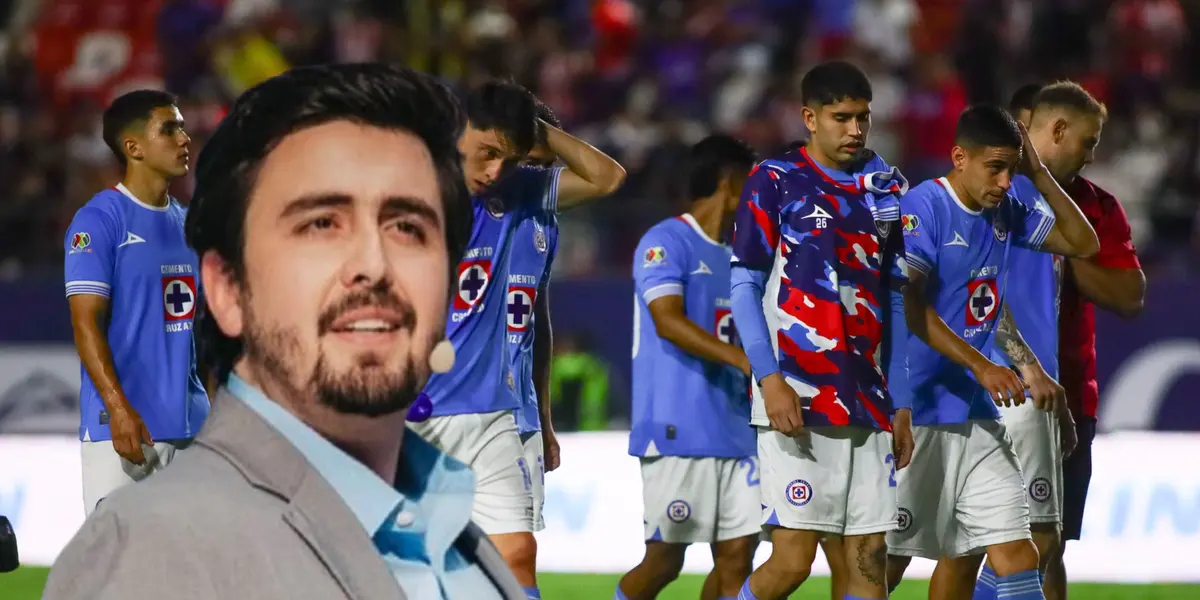 Amaury Vergara junto a jugadores de Cruz Azul / FOTO  CENTRO NOTICIAS