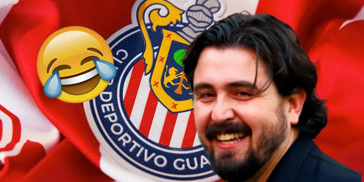 Amaury Vergara junto al escudo de Chivas / FOTO 90 MIN