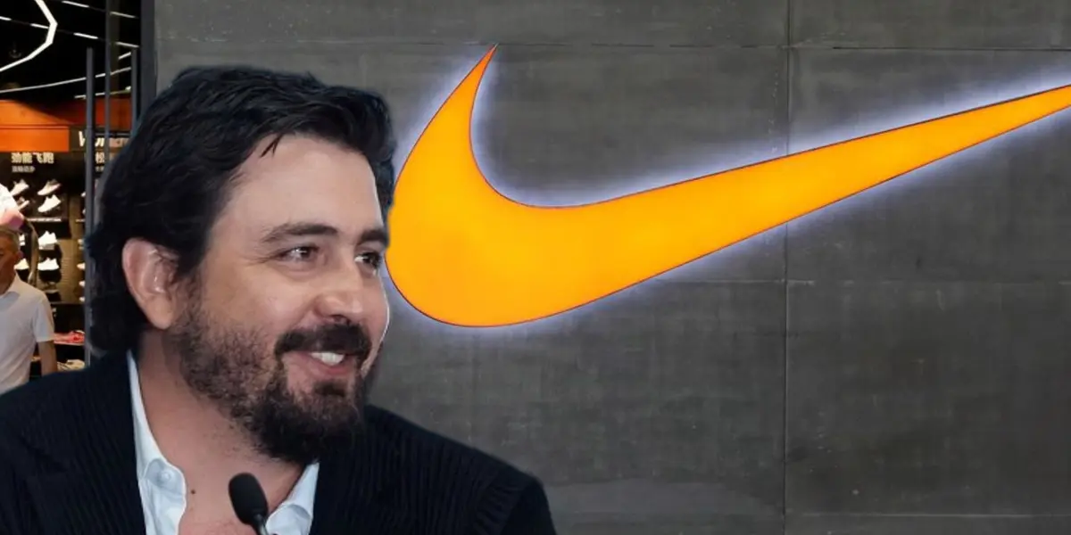 Amaury Vergara y logotipo de Nike/Foto Nike o WP.