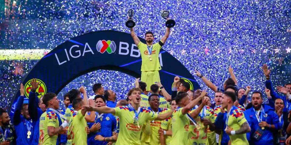 América bicampeón. Foto: Récord