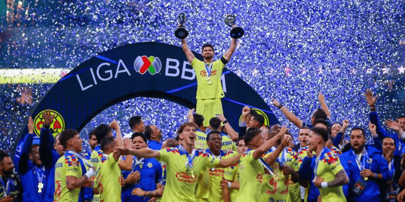 América bicampeón. Foto: Récord