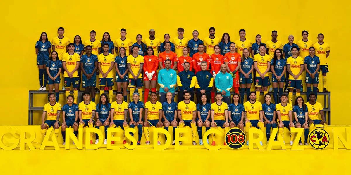 América en foto oficial. Foto; Club América