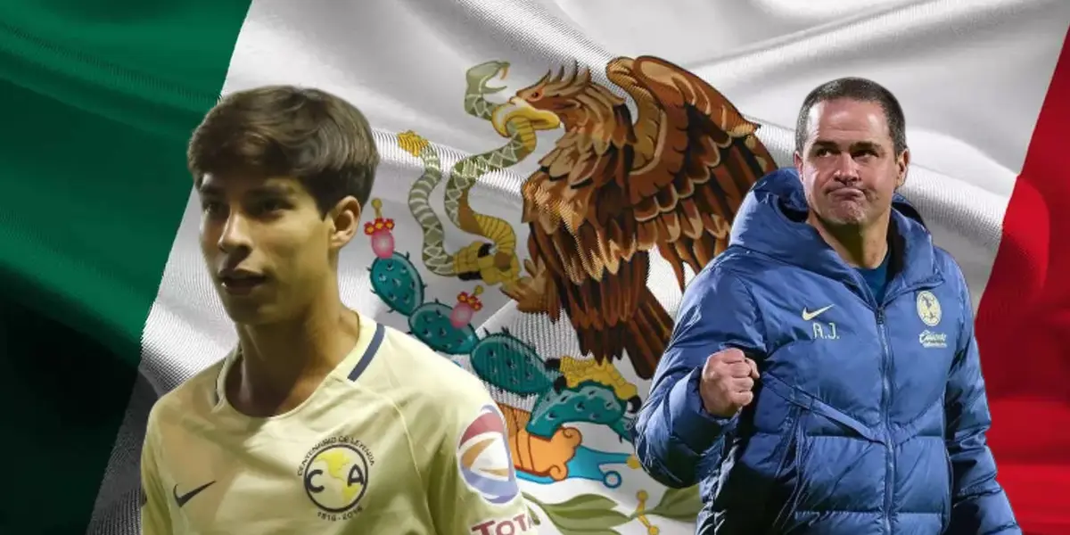 André Jardine agitando mano y Diego Lainez de joven/Foto Tec de Monterrey.