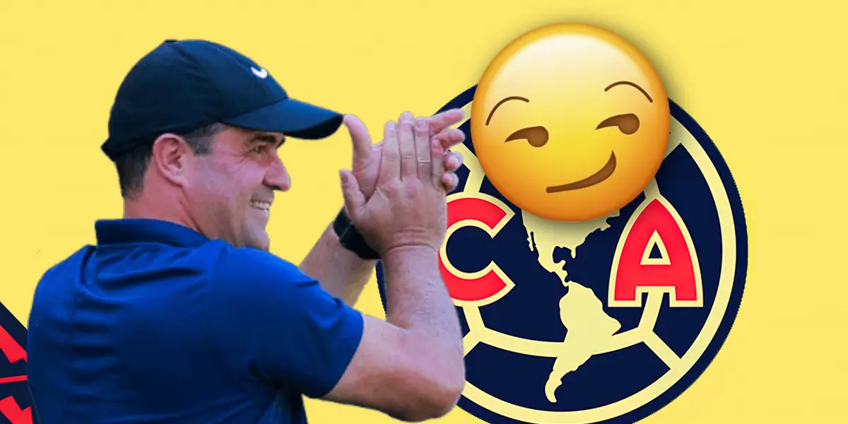 André Jardine aplaudiendo y emoji/ Foto Club América.