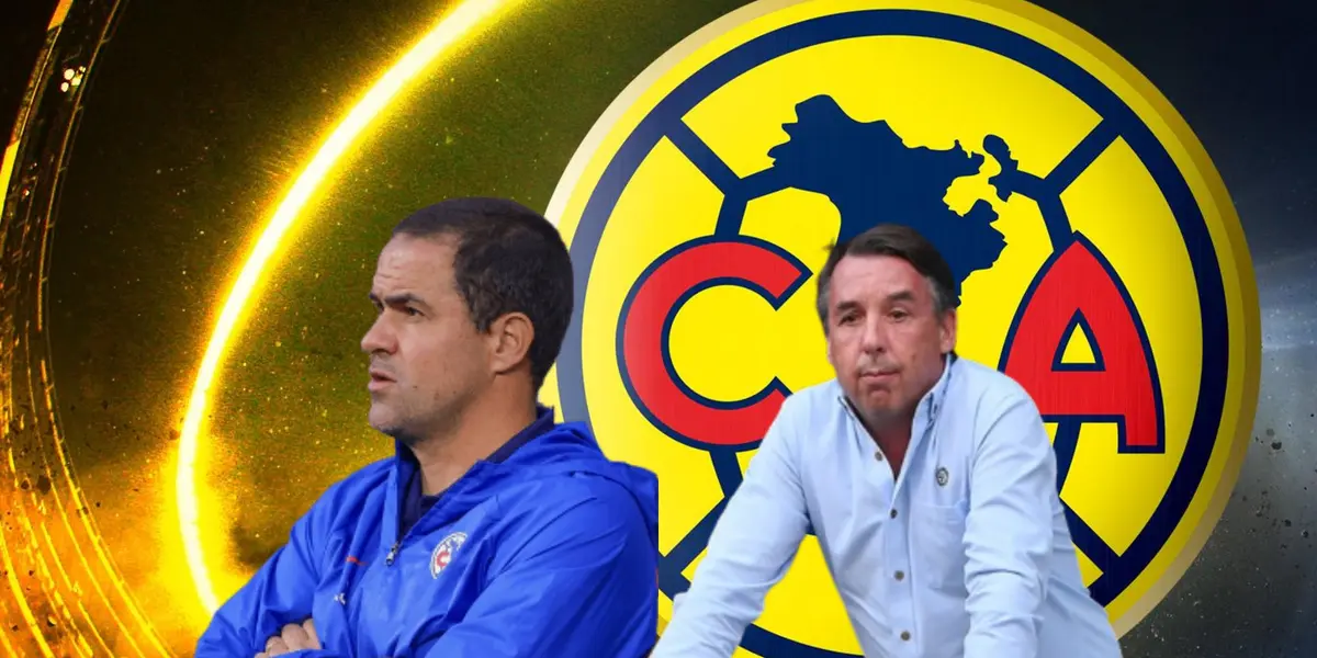 André Jardine de brazos cruzados y Emilio Azcárraga/Foto ESPN.