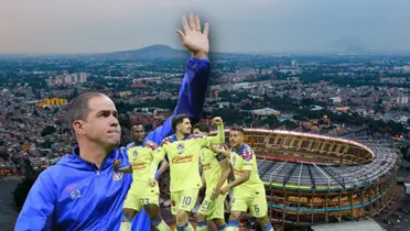 André Jardine despidiéndose y jugadores del América celebrando/ Foto Wikipedia.