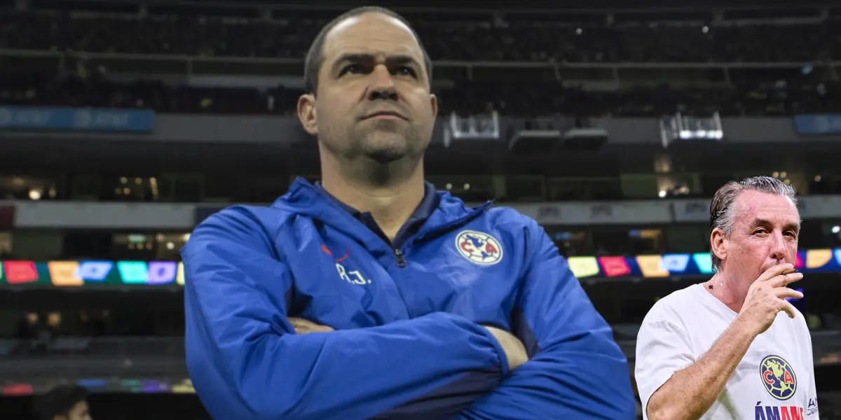 André Jardine en el Azteca como DT del América. Foto: Club América