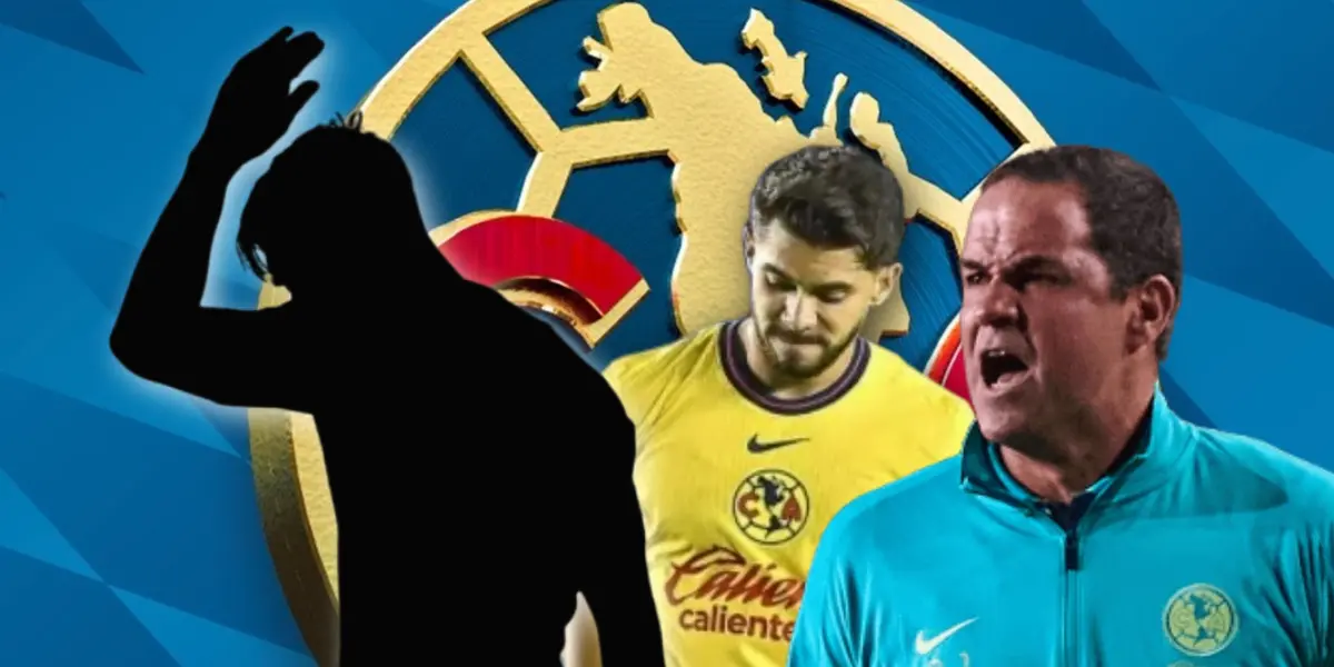 André Jardine enojado, Henry Martín y sombra de jugador/ Foto Club América.