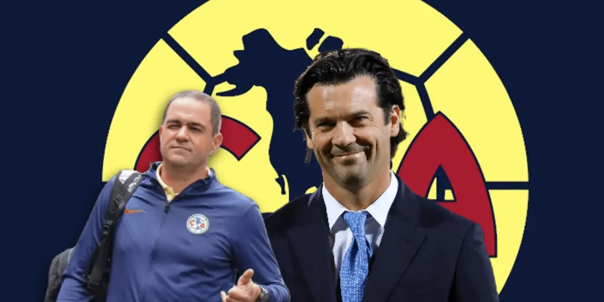 André Jardine guiñando y Santiago Solari sonriendo/ Foto Pinterest.