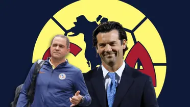 André Jardine guiñando y Santiago Solari sonriendo/ Foto Pinterest.