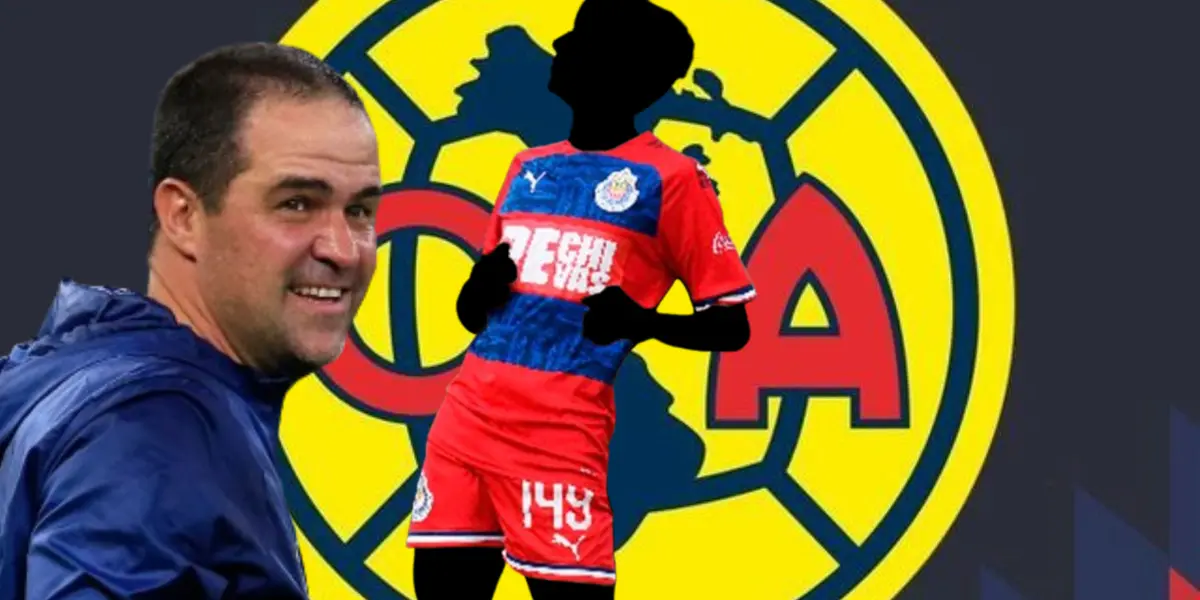 André Jardine junto a futbolista incógnito de Chivas / FOTO JAM MEDIA