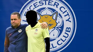 André Jardine junto a futbolista incógnito del América / FOTO MARCA