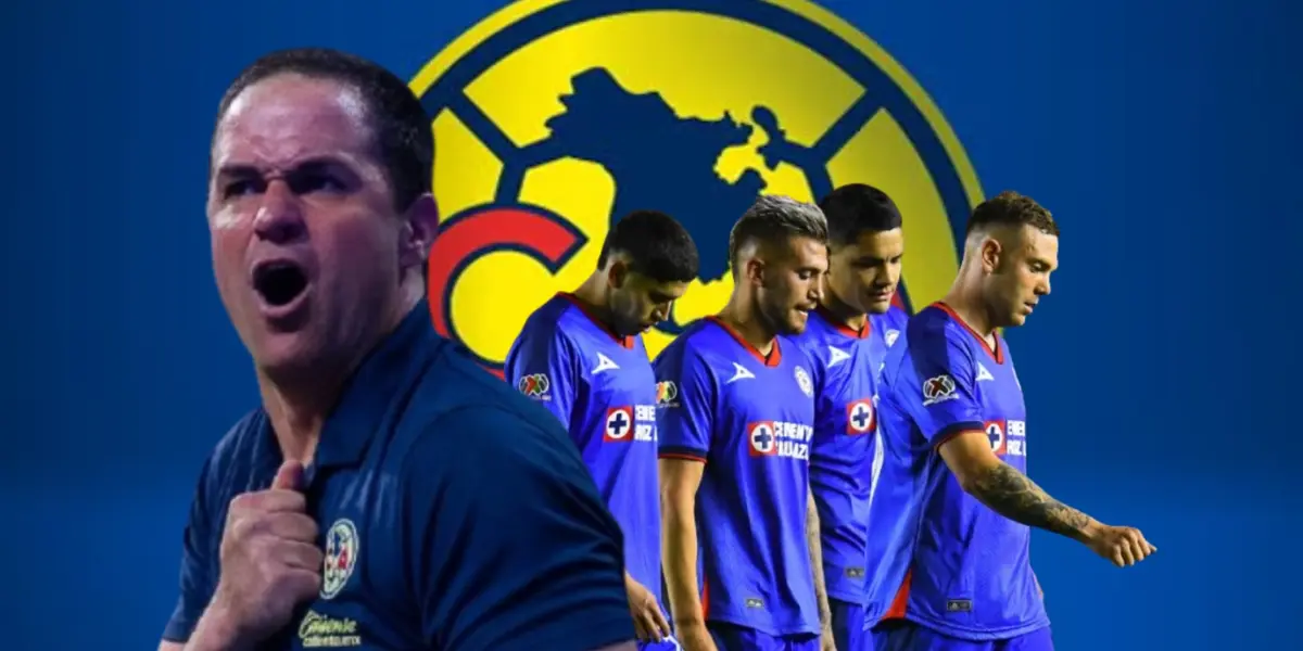 André Jardine junto a futbolistas de Cruz Azul / FOTO JUAN FÚTBOL