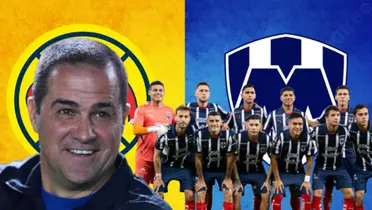 André Jardine junto a futbolistas de Rayados / FOTO ESTO