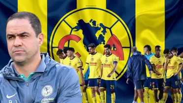 André Jardine junto a futbolistas del América / FOTO GETTY IMAGES