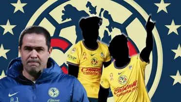 André Jardine junto a futbolistas del América / FOTO RÉCORD