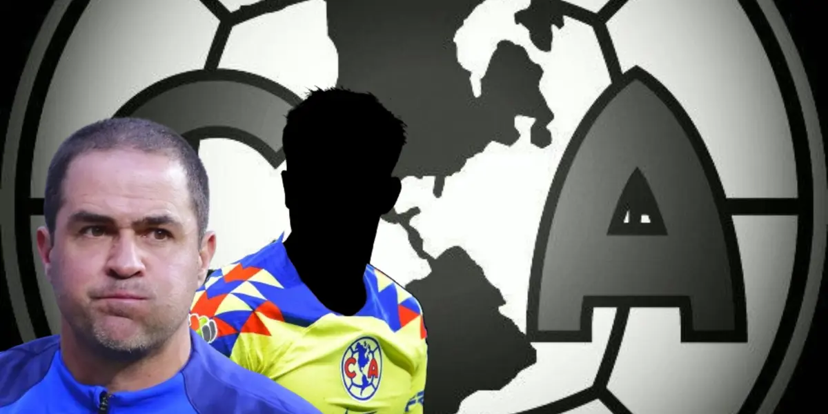 André Jardine junto a jugador incógnito del América / FOTO JAM MEDIA