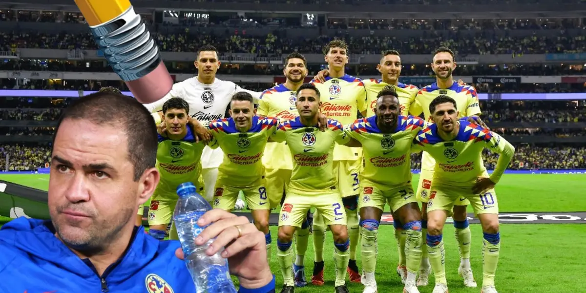 André Jardine junto a jugadores del Club América / FOTO GETTY IMAGES