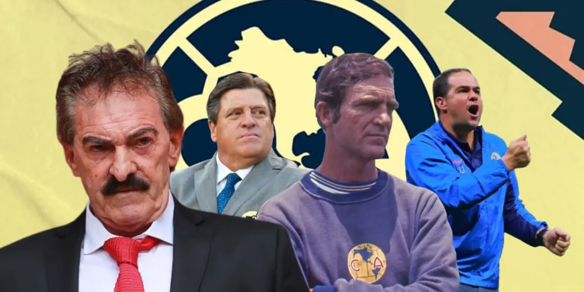 André Jardine junto a Miguel Herrera, Raúl Cárdenas y André Jardine / FOTO INFOBAE