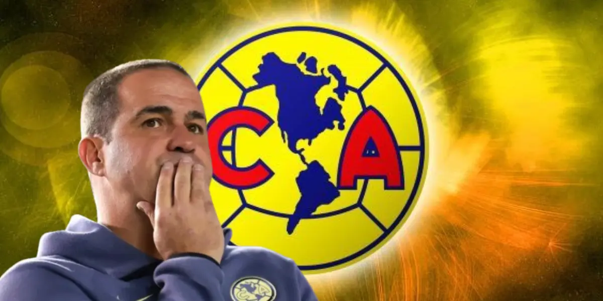 André Jardine junto al escudo del América / FOTO BOLAVIP