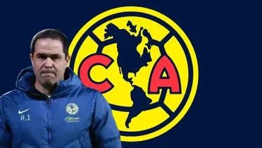 André Jardine junto al escudo del América / FOTO RÉCORD