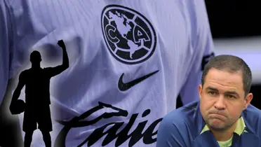 André Jardine pensativo y un jugador con el puño alzado/ Foto Club América.