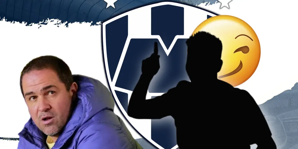 André Jardine y Efraín Álvarez en forma de sombrea emoji detrás/Foto Sultanes de Monterrey.
