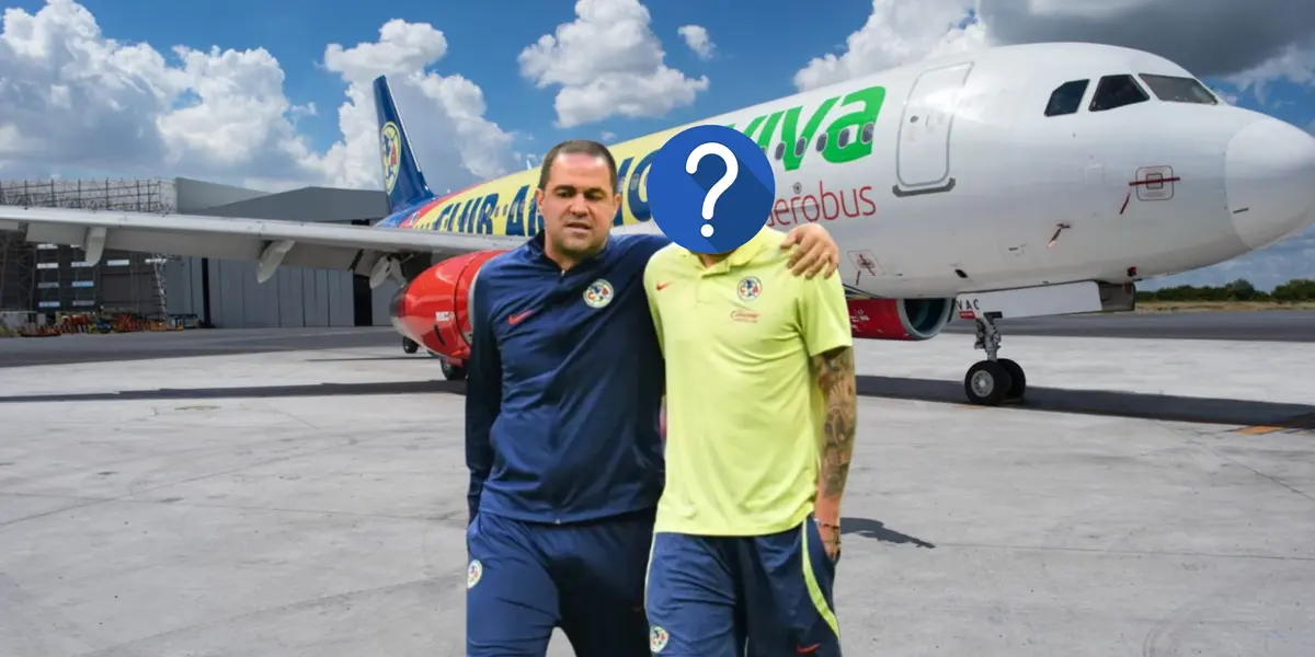 André Jardine y futbolista con el rostro tapado/ Foto Viva Aerobus.