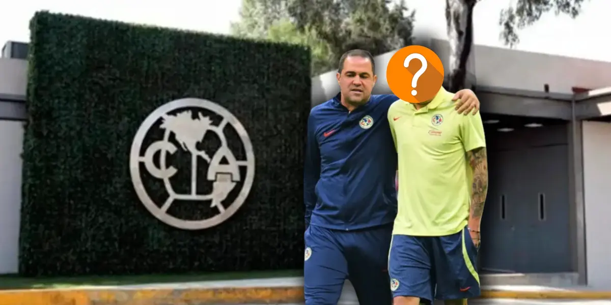 André Jardine y jugador con el rostro tapado/ Foto Águilas Monumental.