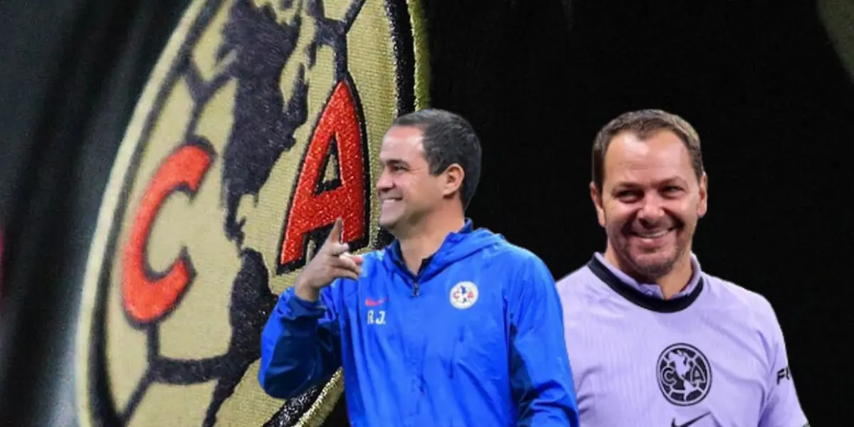 André Jardine y Santiago Baños sonriendo/Foto Imago 7.