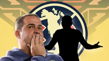 André Jardine y silueta de Emilio Lara/Foto Club América.