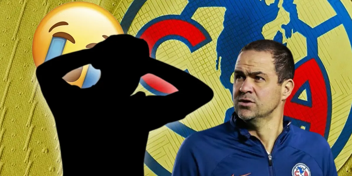 André Jardine y silueta de jugador con emoji a su lado/Foto Soy Fútbol.