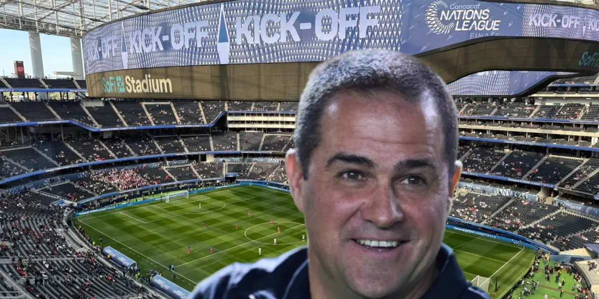 André Jardine y SoFi Stadium de fondo/Foto USMNT Only.