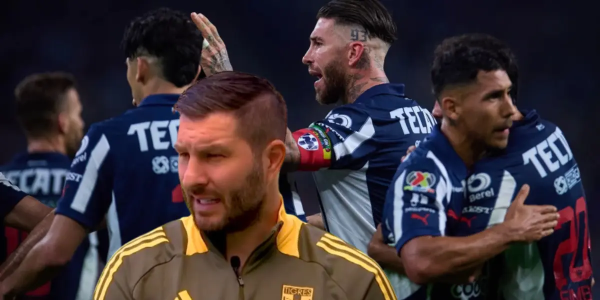 André Pierre Gignac junto a futbolistas incógnitos de Rayados / FOTO X