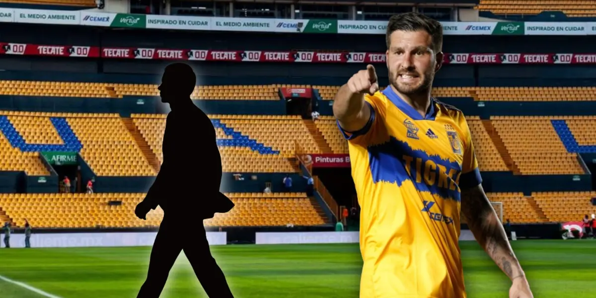 André Pierre Gignac señalando y silueta de hombre/ Foto Claro Sports.
