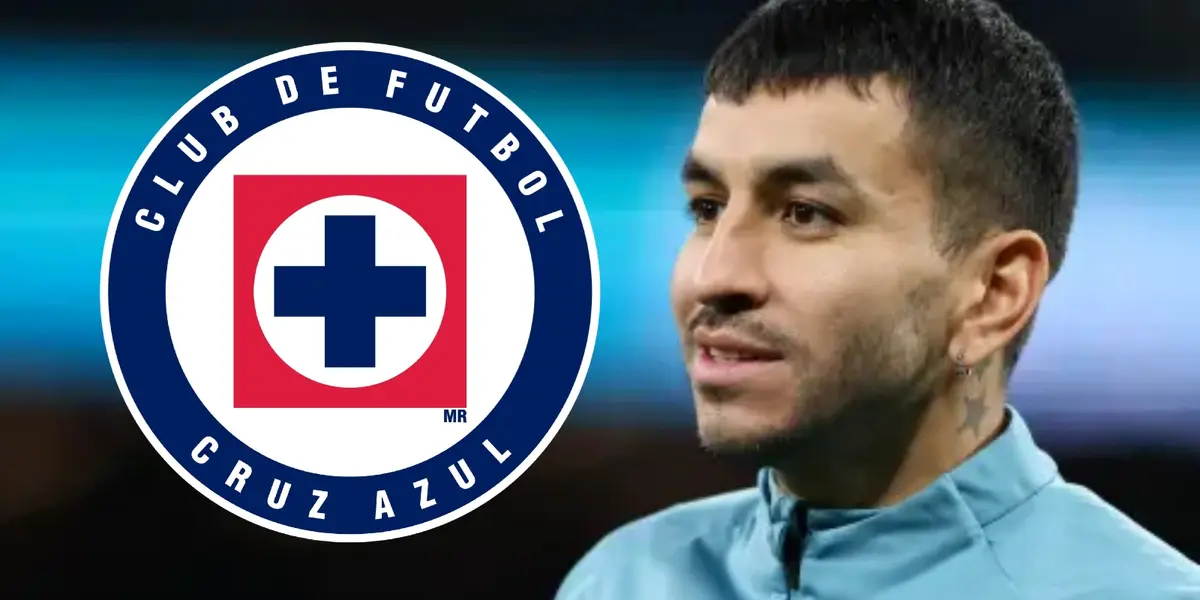 Ángel Correa junto al escudo del Cruz Azul / FOTO POSTA DEPORTES