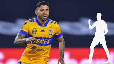 Aquino en partido con Tigres. Foto: TV Azteca