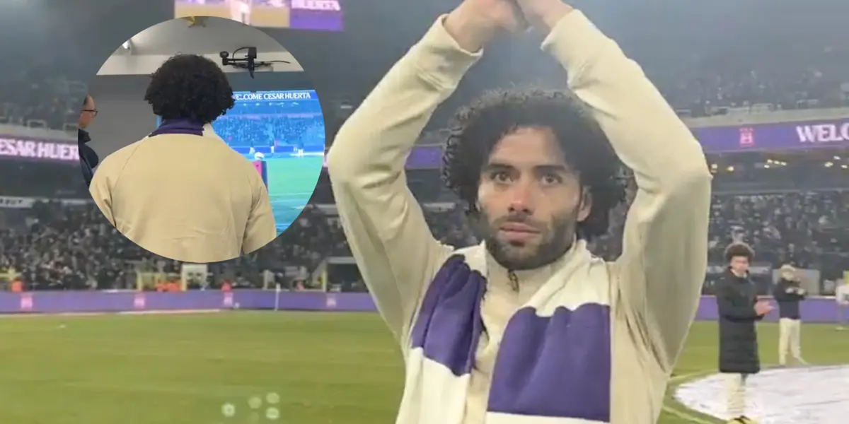 Así fue recibido César Huerta en el Lotto Park / FOTO ANDERLECHT