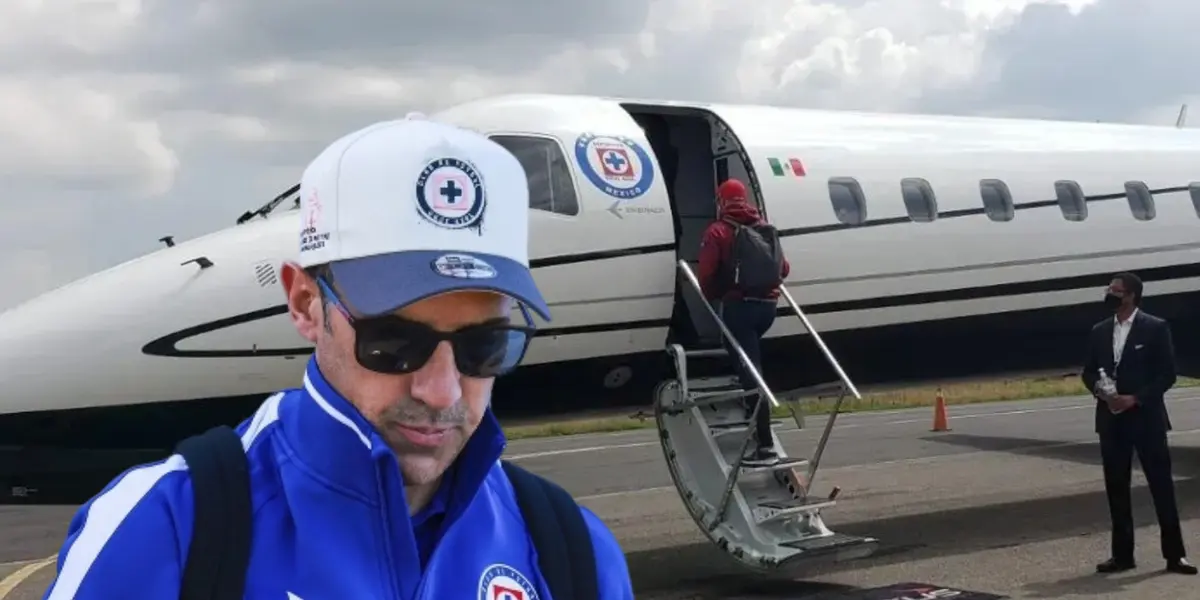 Avión de Cruz Azul y Vicente Sánchez/ Foto Bolavip.